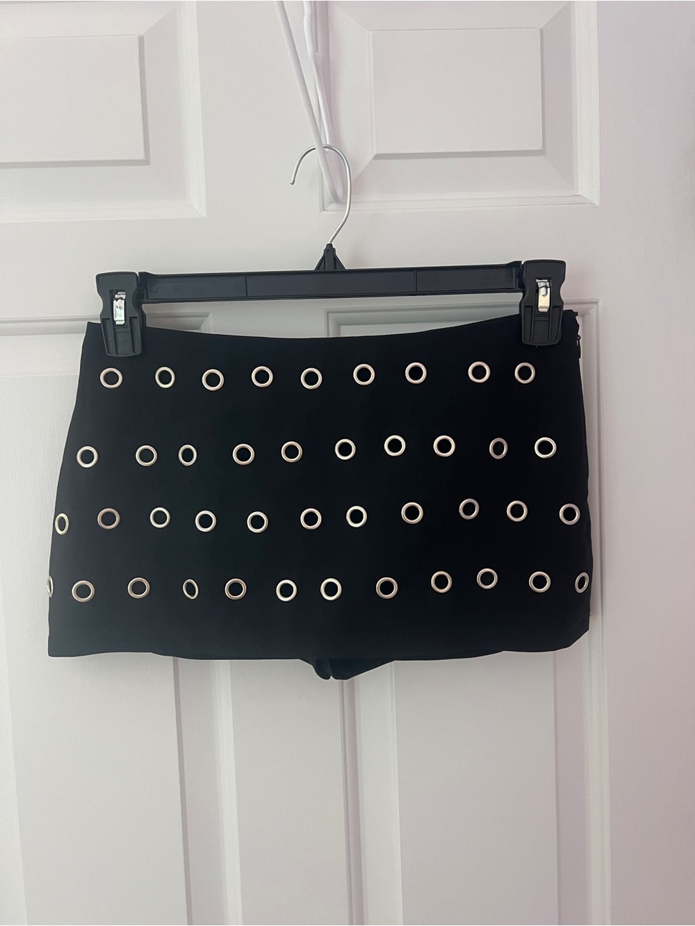 Edikted Black Grommet Detail Skort